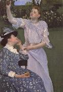 Mary Cassatt Junge Frauen beim Obstpflucken oil painting reproduction